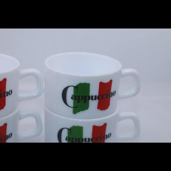 Lot of 4 Arcopal France Set of 4 Maxwell House Small Cappuccino Cups #2 - Picture 3 of 7